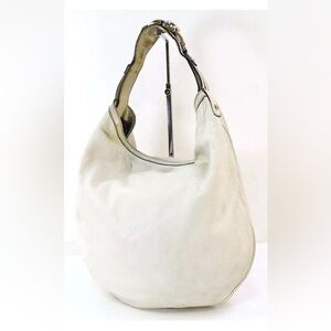 Gucci Cream Leather Hobo Bag